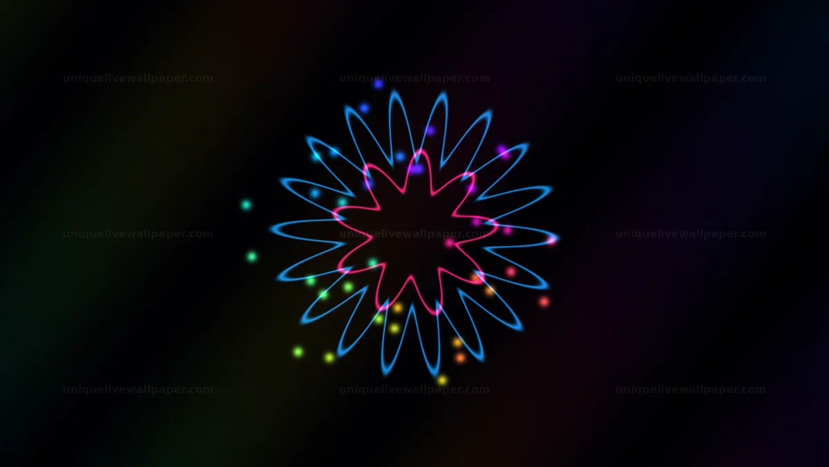 Fractal Flower Particle Transition Seamless Loop