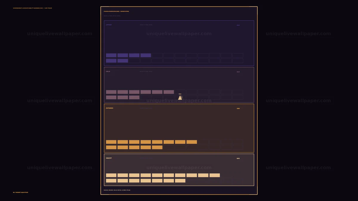 Watermarked thumbnail for Government Accountability Warning HUD Seamless Loop
