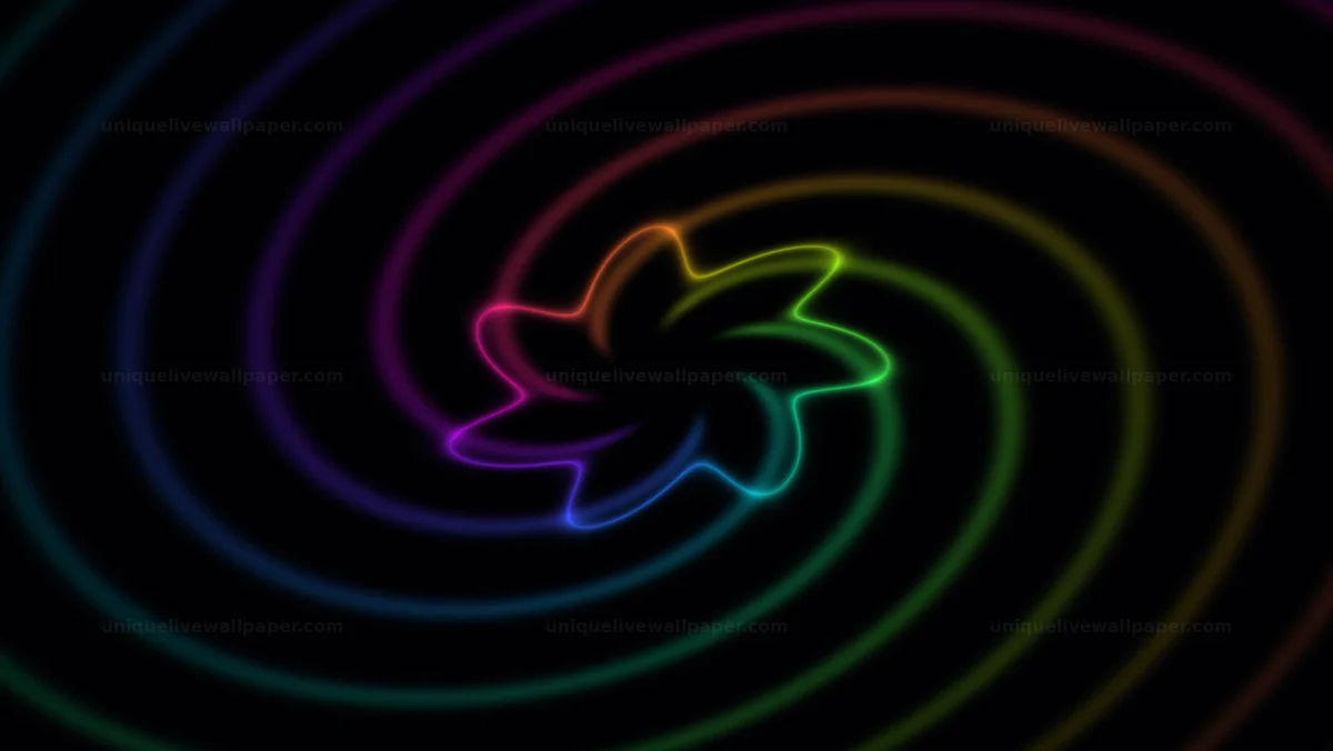 Watermarked thumbnail for Neon Rainbow Vortex Seamless Loop