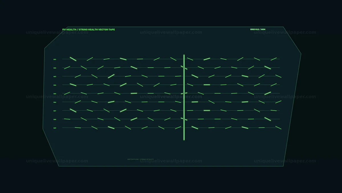 Photovoltaic System Health Monitor HUD Seamless Loop