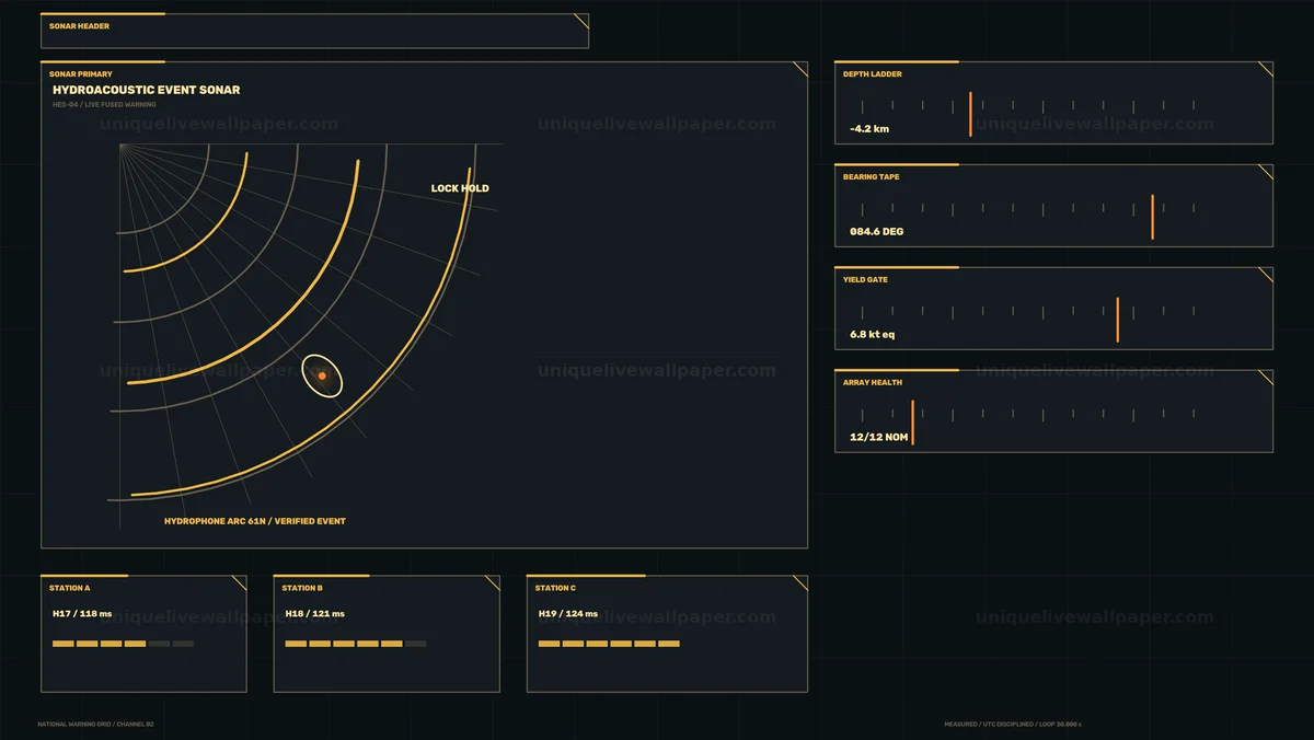 Sonar Surveillance Event HUD Seamless Loop