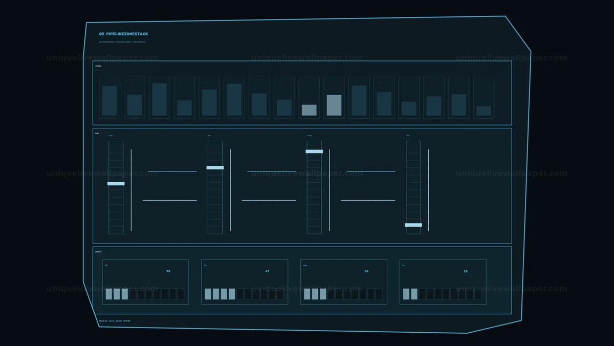 AI Automation Status Panel Seamless Loop