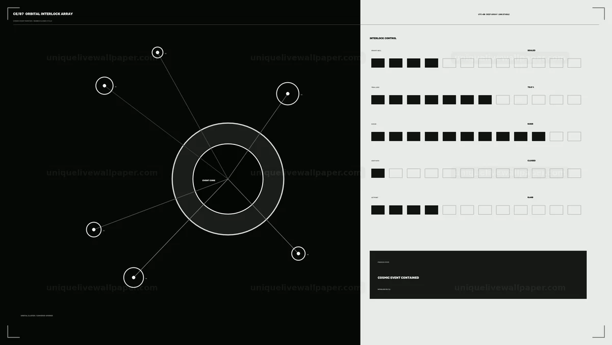 Watermarked thumbnail for Cosmic Event Monitoring HUD Seamless Loop