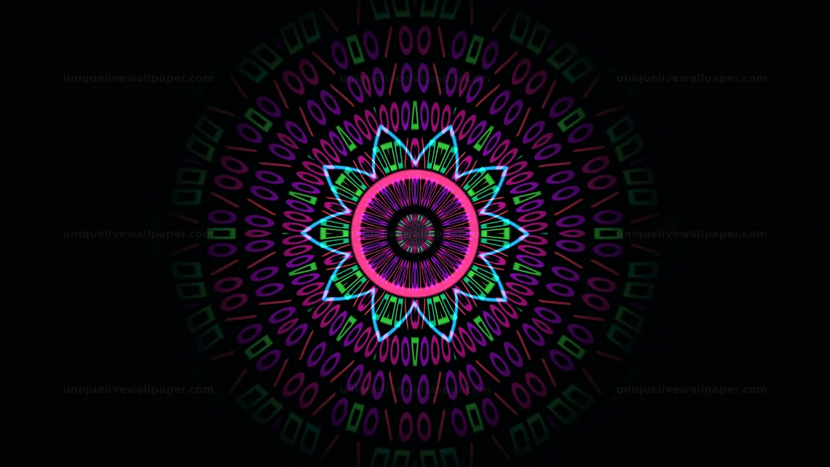 Cosmic Psychedelic Mandala Loop — Cosmic psychedelic mandala showcases