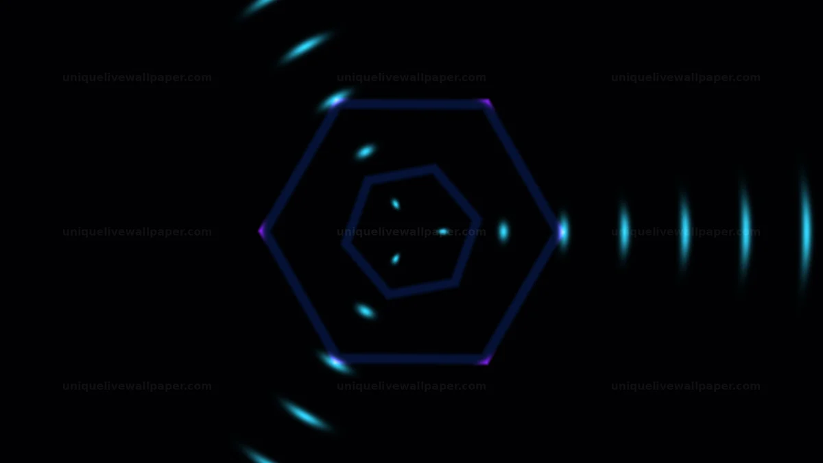 Watermarked thumbnail for Electric Hexagonal Energy Background Seamless Loop