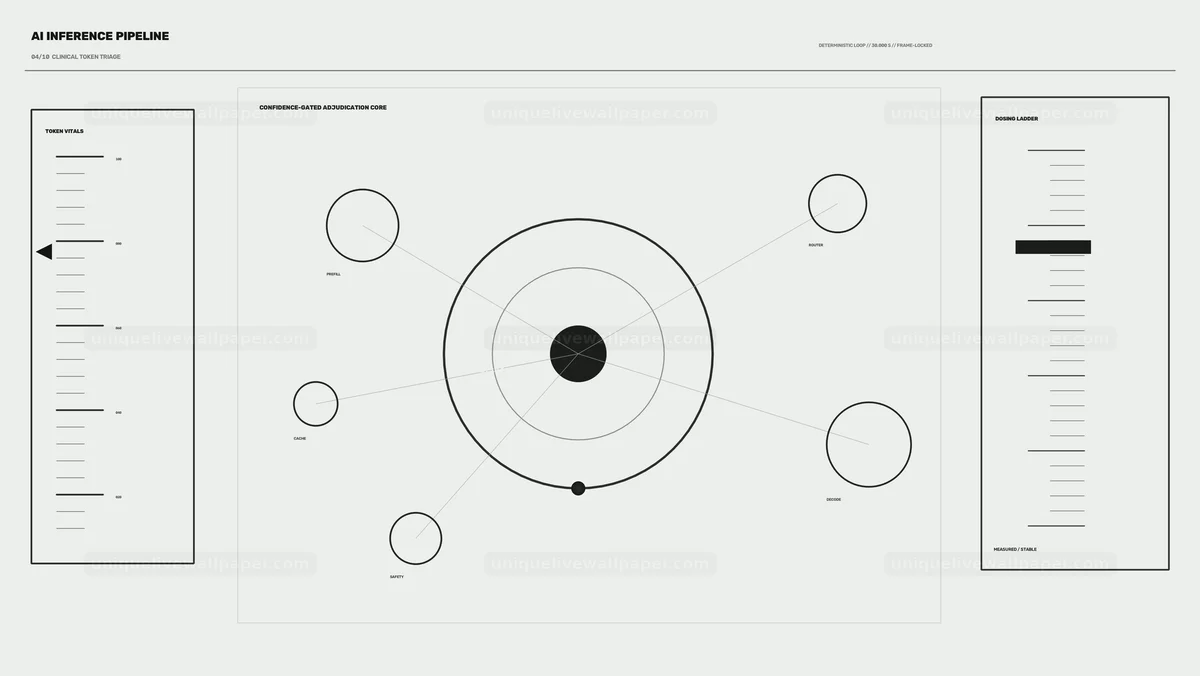 AI Inference Pipeline Clinical Triage HUD Seamless Loop