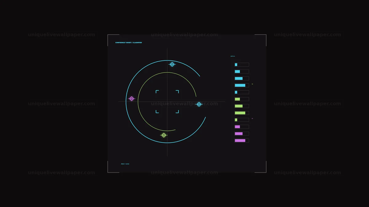 AI Algorithm Monitoring HUD Seamless Loop