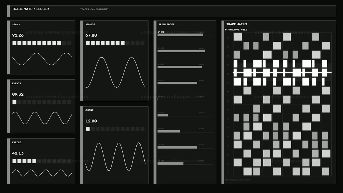 Watermarked thumbnail for Algorithm Performance Control Panel Seamless Loop