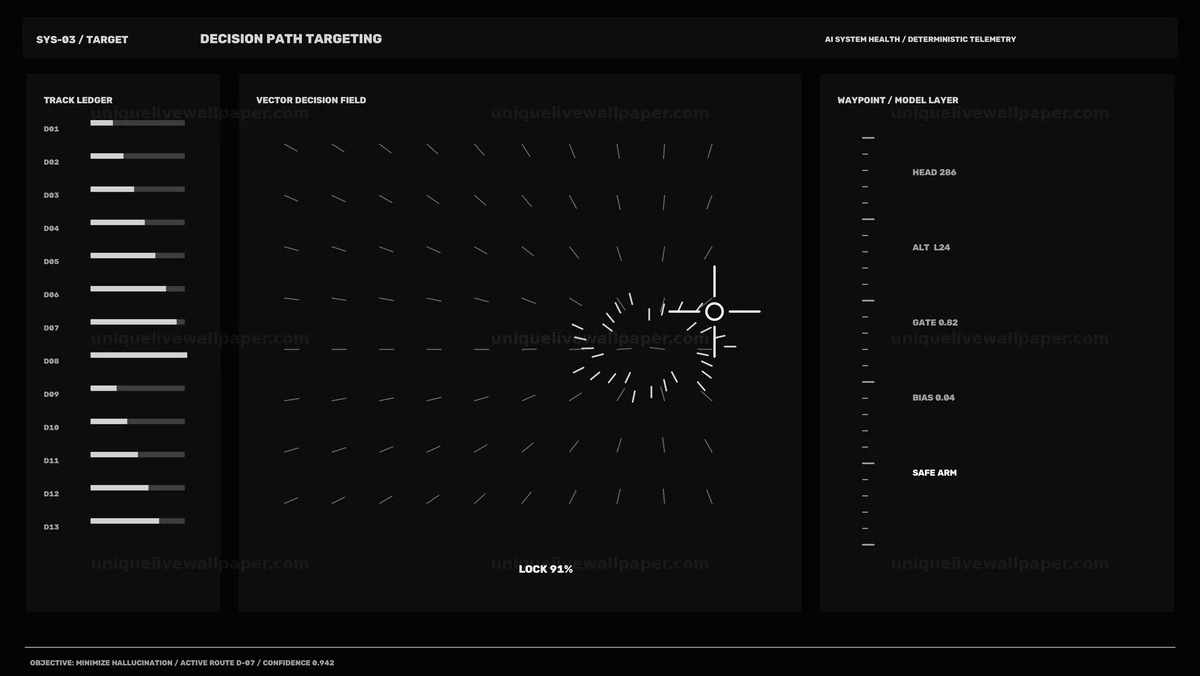 Artificial Intelligence System Health HUD Seamless Loop
