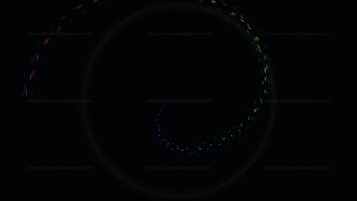 Glitching Circular Data Visualization Seamless Loop