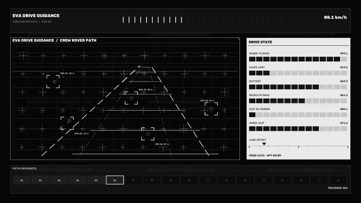 Watermarked thumbnail for Lunar Exploration Rover Guidance HUD