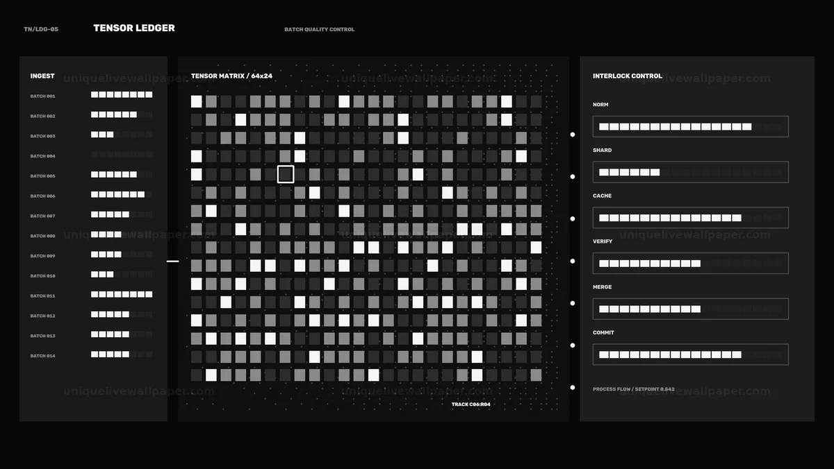 AI Data Processing Operator HUD Seamless Loop