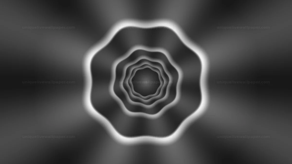 Watermarked thumbnail for Monochrome Concentric Tunnel Background Seamless Loop