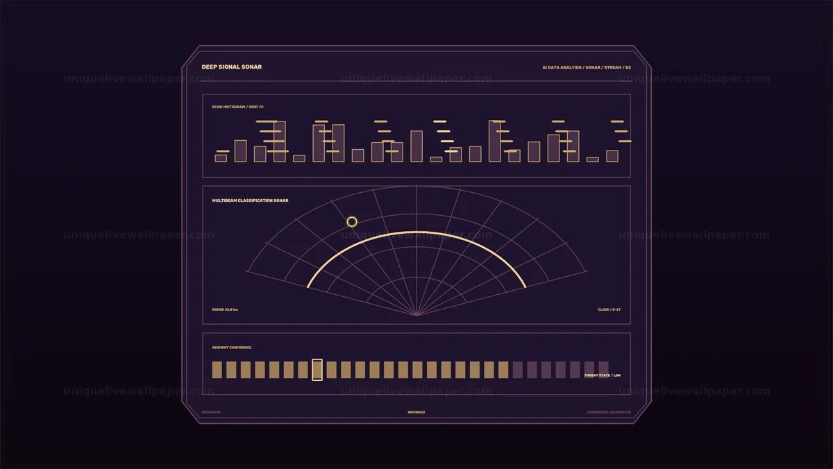 Watermarked thumbnail for AI Data Analysis Sonar HUD Seamless Loop