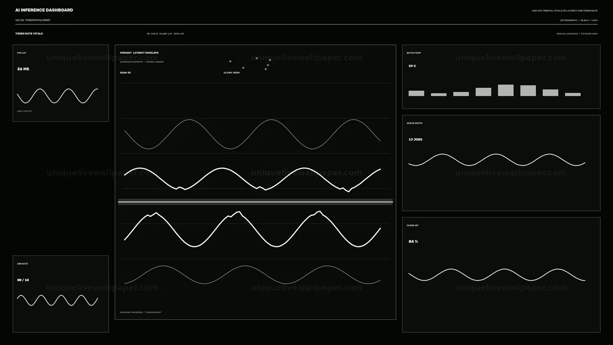 Artificial Intelligence Inference Dashboard Seamless Loop