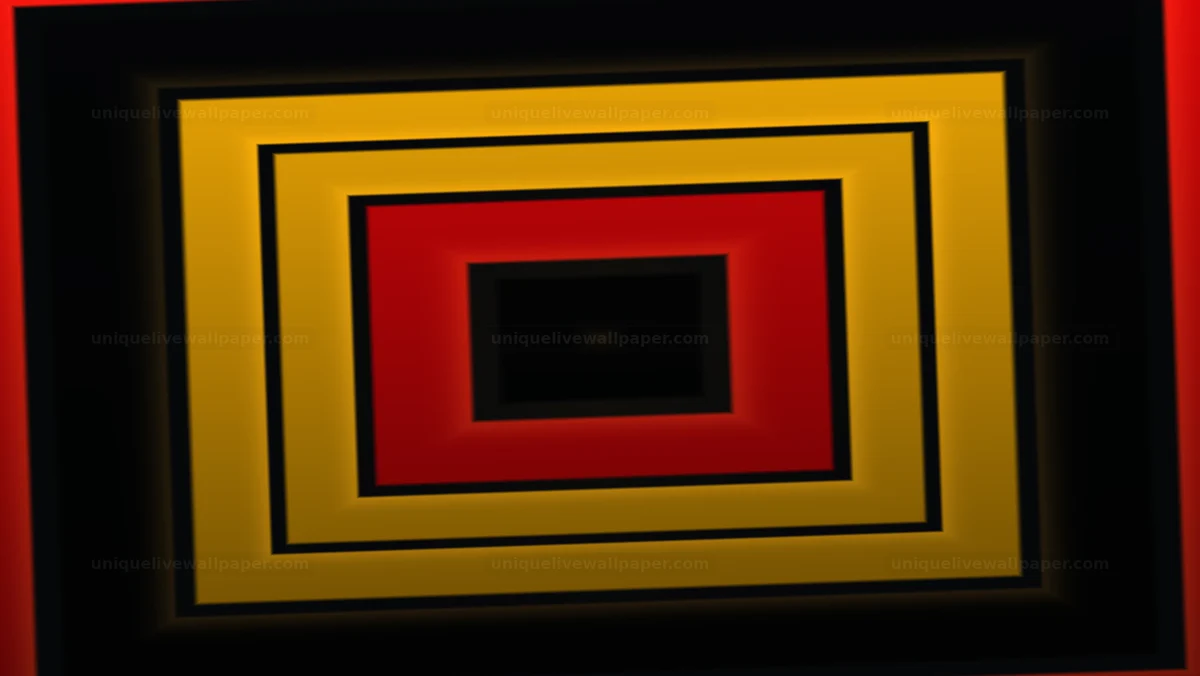 Watermarked thumbnail for Black Red Gold Concentric Rectangles Seamless Loop