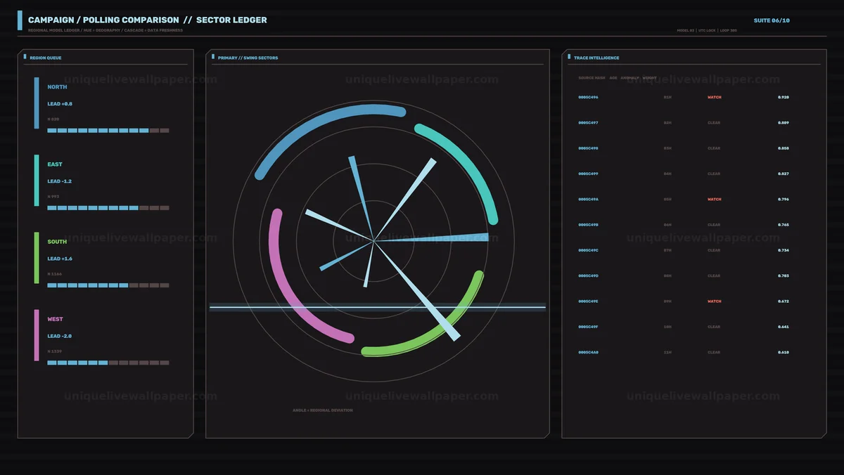 Watermarked thumbnail for Campaign Polling Dashboard Seamless Loop