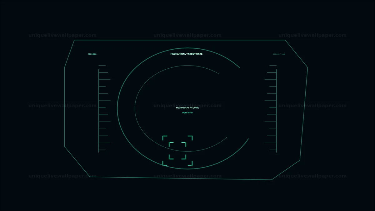 Watermarked thumbnail for Futuristic Spaceship Targeting HUD Seamless Loop