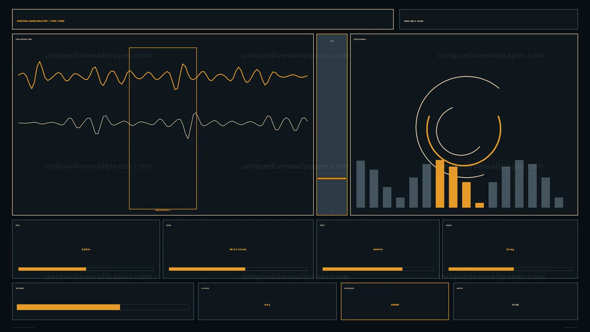 Industrial Signal Analysis Dashboard Seamless Loop