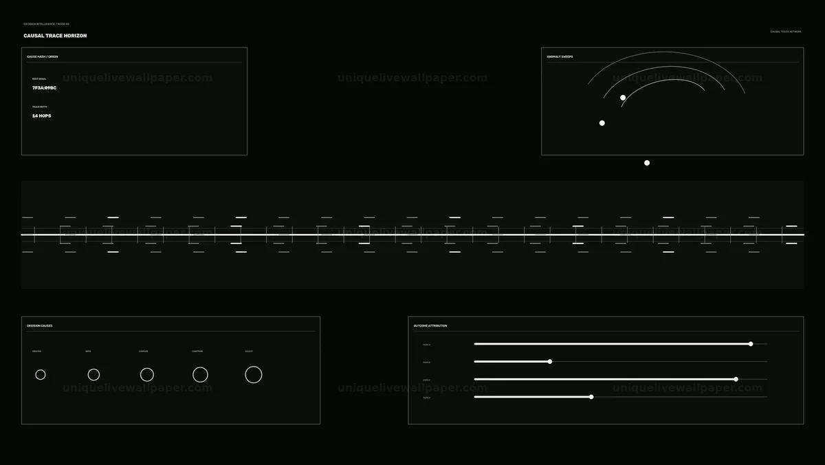 AI Decision-Making Data Visualization HUD Seamless Loop