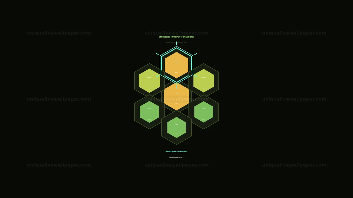Carbon Emissions Reduction HUD Seamless Loop