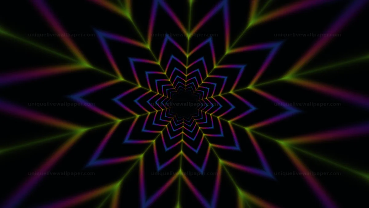 Cosmic rainbow vortex background shows colorful motion graphics