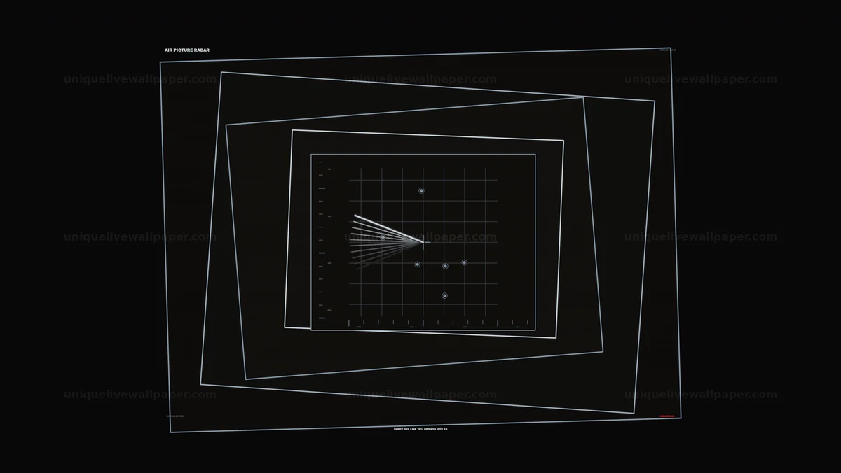 Watermarked thumbnail for Defense Intelligence Radar HUD Seamless Loop