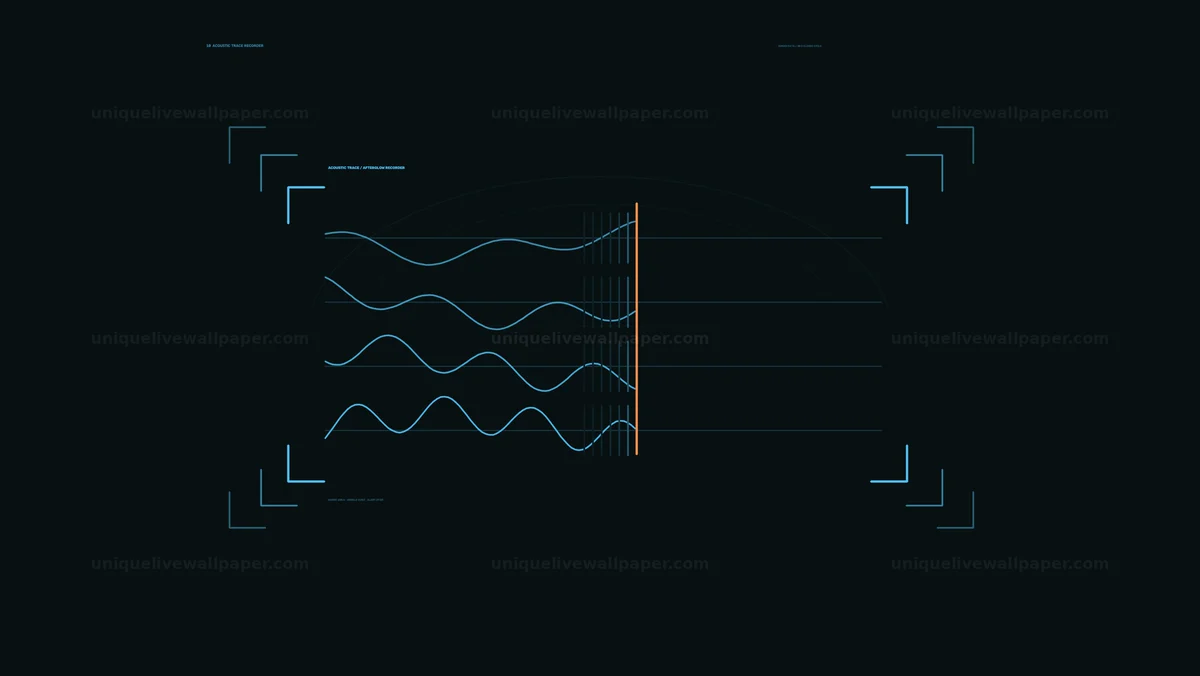 Sonar Data Dashboard with Acoustic Waveforms Seamless Loop