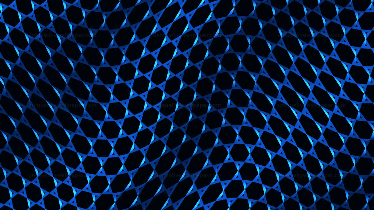 Blue Futuristic Honeycomb Grid Background Seamless Loop