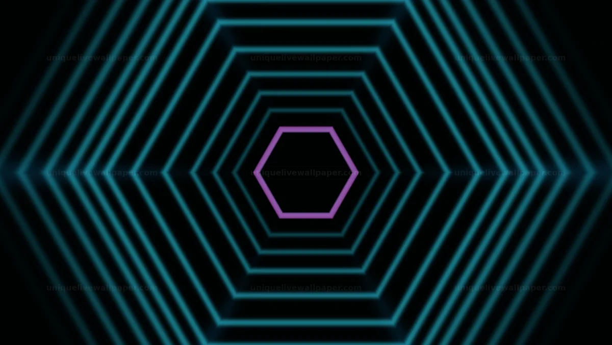 Fast Geometric Hexagon Tunnel Loop — Fast geometric hexagon tunnel cre
