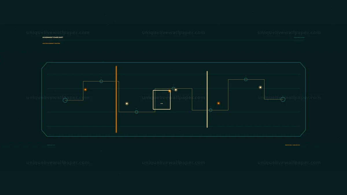 Government Power Shift Navigation HUD Seamless Loop