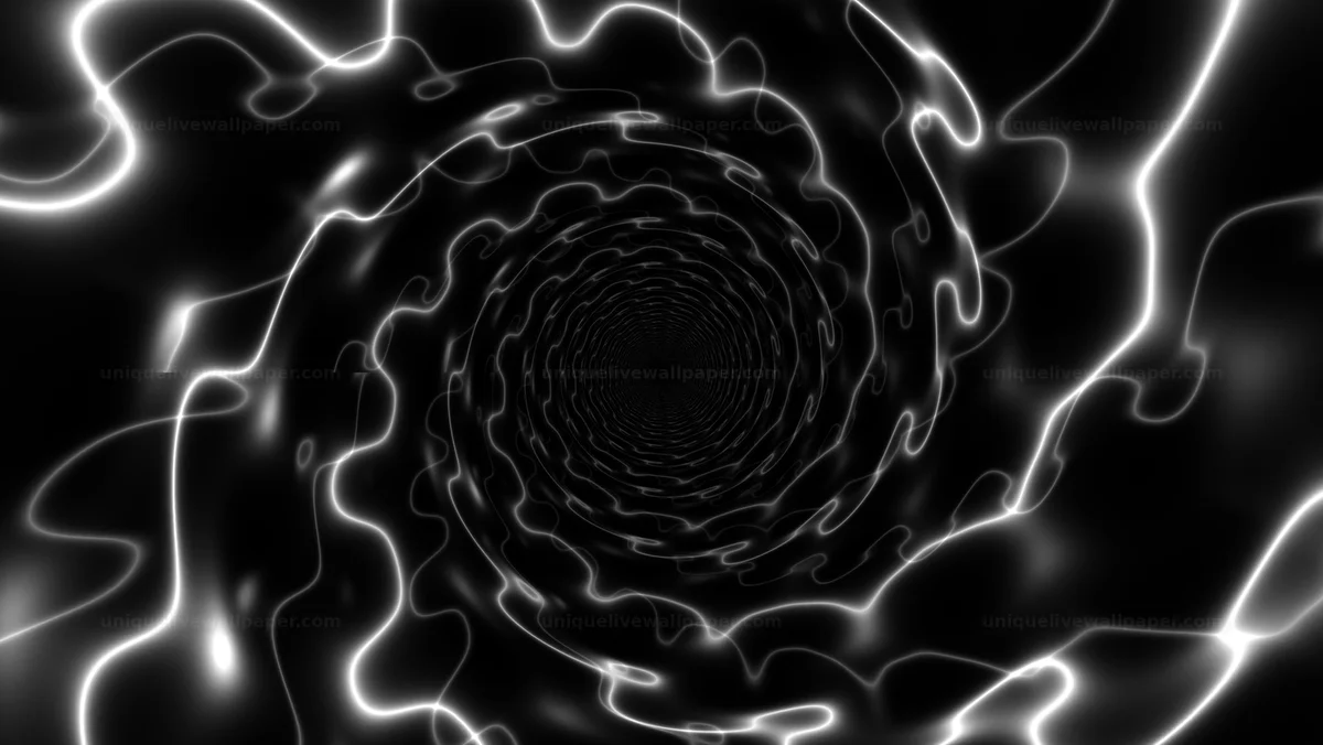 Watermarked thumbnail for Monochrome Digital Spiral Background Seamless Loop