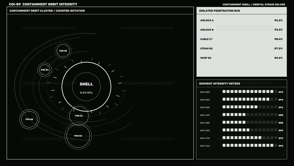 Watermarked thumbnail for Nuclear Reactor Telemetry Display Seamless Loop