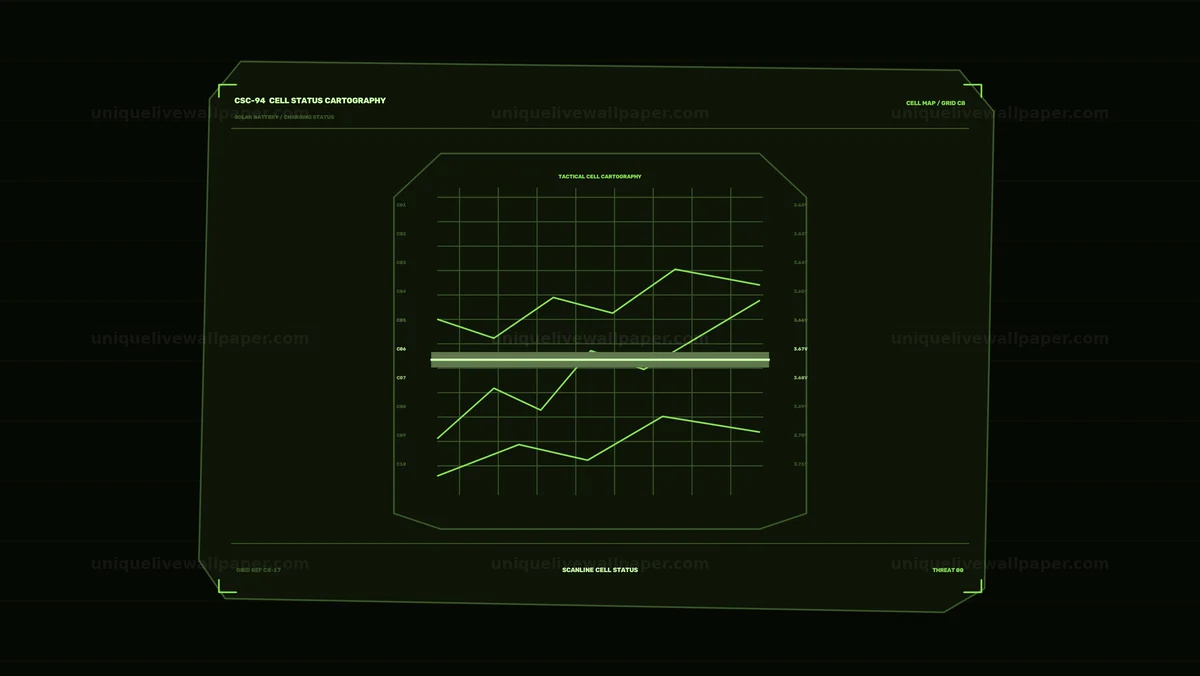 Watermarked thumbnail for Solar Battery Charging Status HUD Seamless Loop