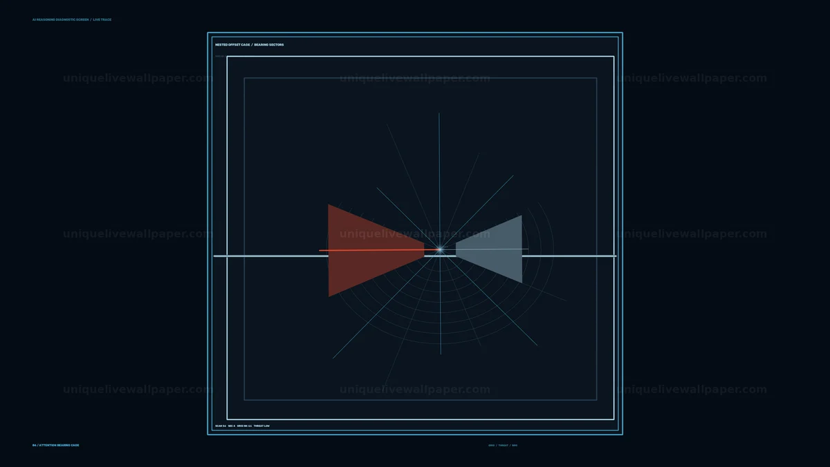 AI Reasoning Diagnostic Radar Screen Seamless Loop