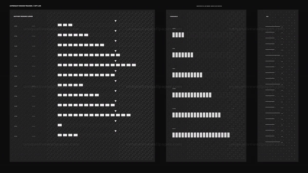Astronaut Mission Tracker HUD Interface