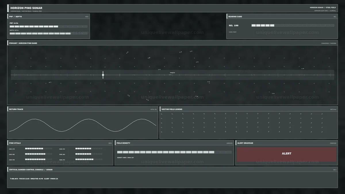 Sonar Ping Monitoring Interface Seamless Loop