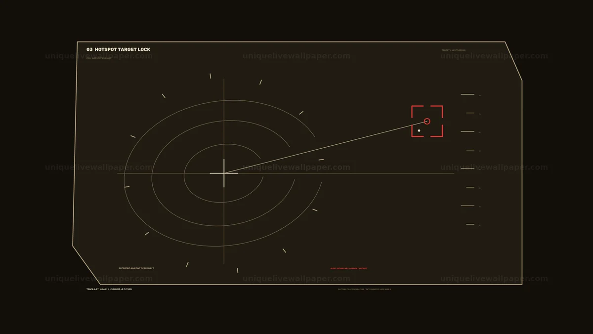 Battery Cell Temperature Dashboard HUD Seamless Loop