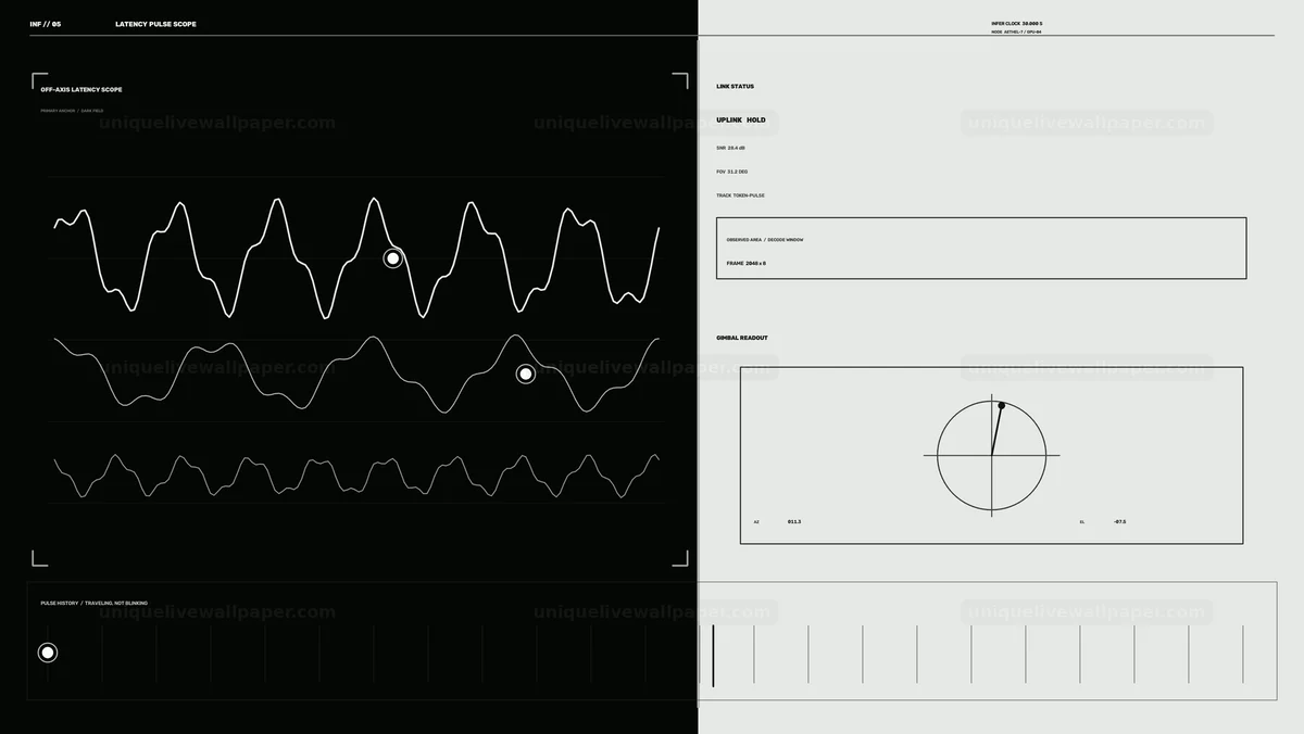 Watermarked thumbnail for Latency Pulse Monitoring HUD Seamless Loop