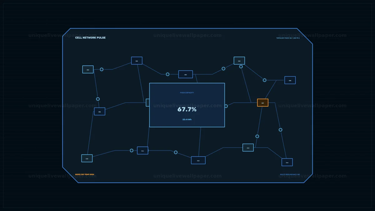 Battery Capacity Meter Interface Animation Seamless Loop