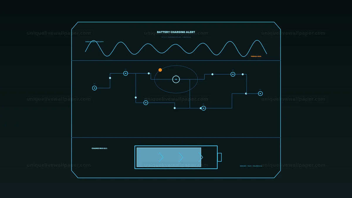 Watermarked thumbnail for Battery Charging Alert HUD Interface Seamless Loop