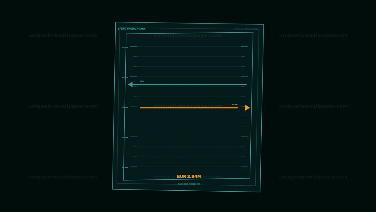 Campaign Reporting Dashboard HUD Spend Pacing Seamless Loop