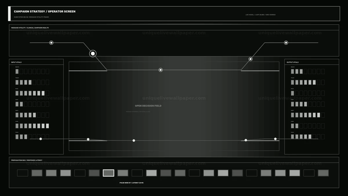 Watermarked thumbnail for Campaign Strategy Operator Screen HUD Seamless Loop