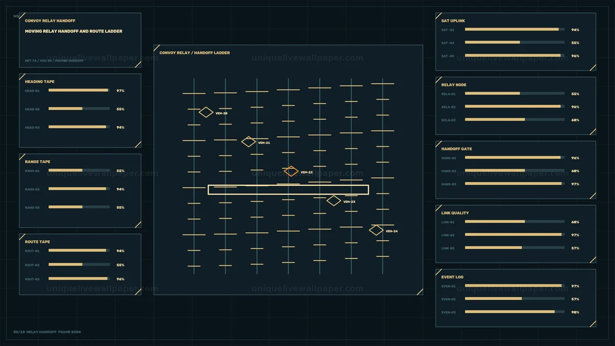 Convoy Relay Handoff HUD Seamless Loop