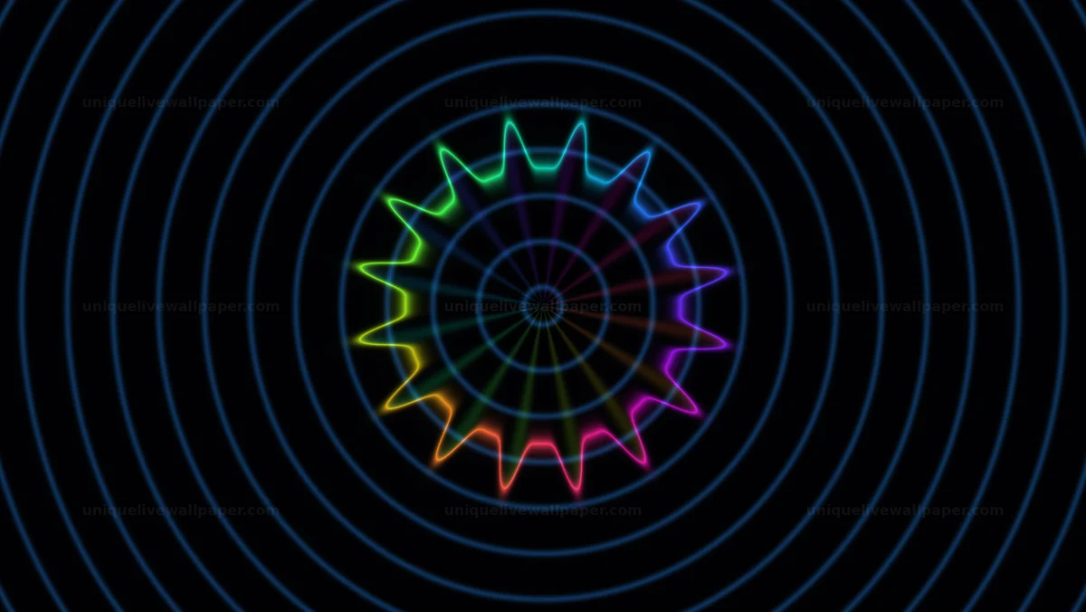 Glitchy Neon Spectrum Background Seamless Loop