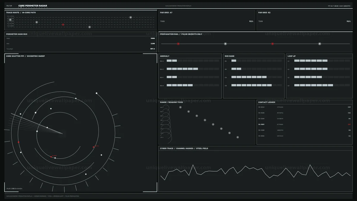 Watermarked thumbnail for Nuclear Energy Monitoring HUD Seamless Loop