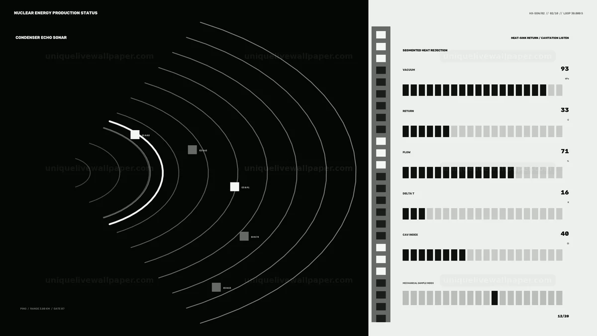 Nuclear Energy Production Status HUD Seamless Loop