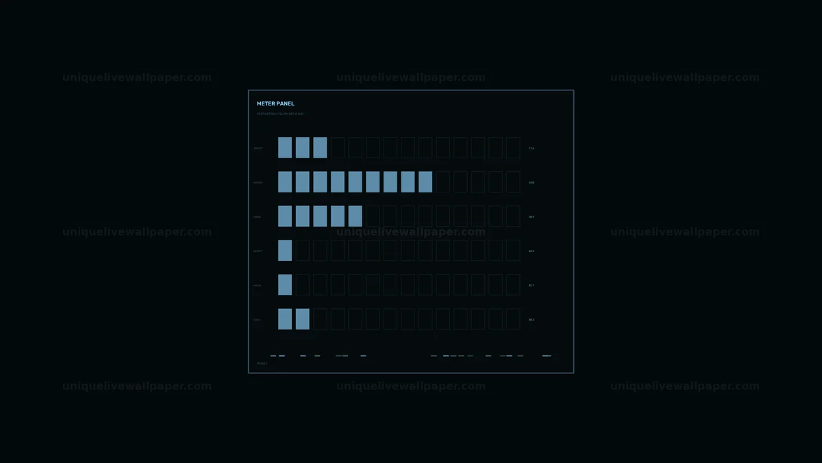 Watermarked thumbnail for Segmented Data Meter HUD Seamless Loop
