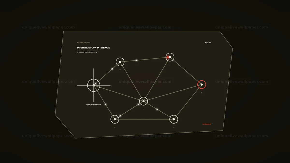 AI Computational Status HUD Seamless Loop