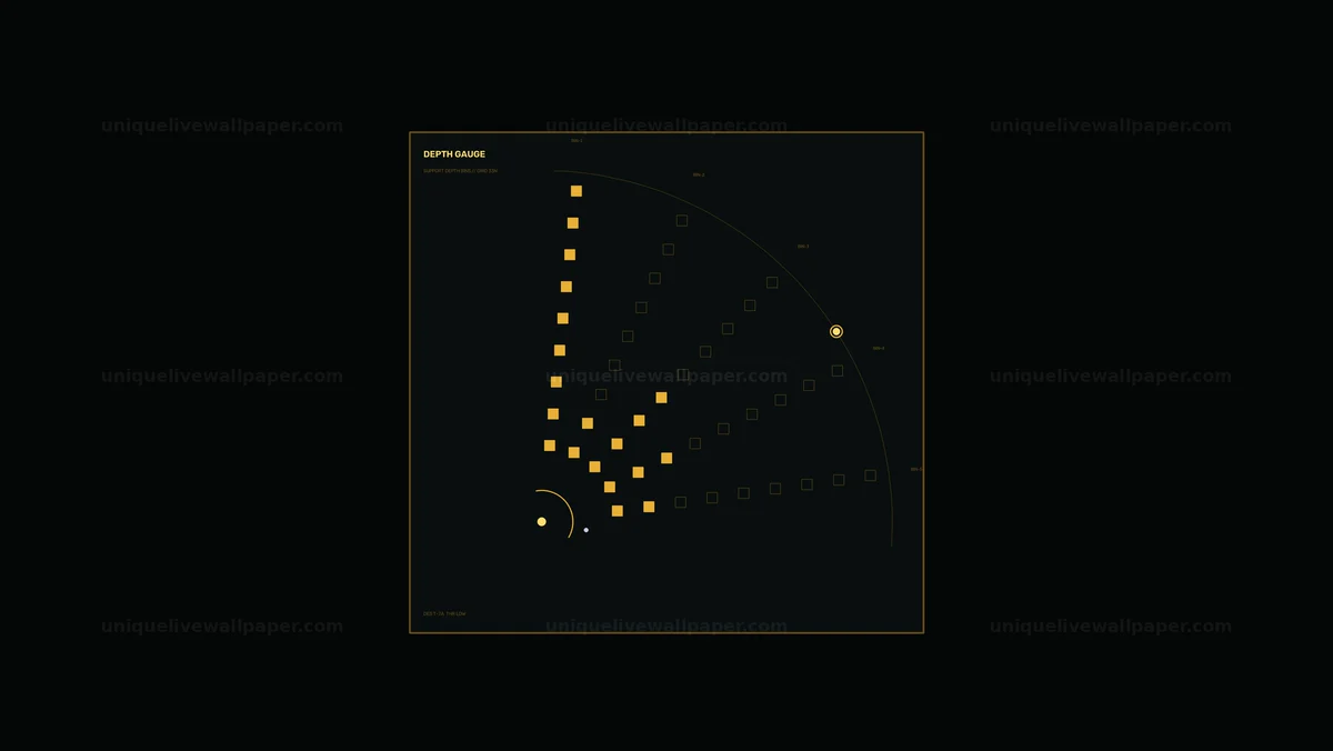 Depth Gauge Data HUD Seamless Loop